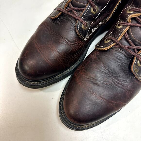 Justin Men's 761 8" Double Comfort Collection Work Boot Kiltie Made in USA 8.5 - Picture 10 of 10